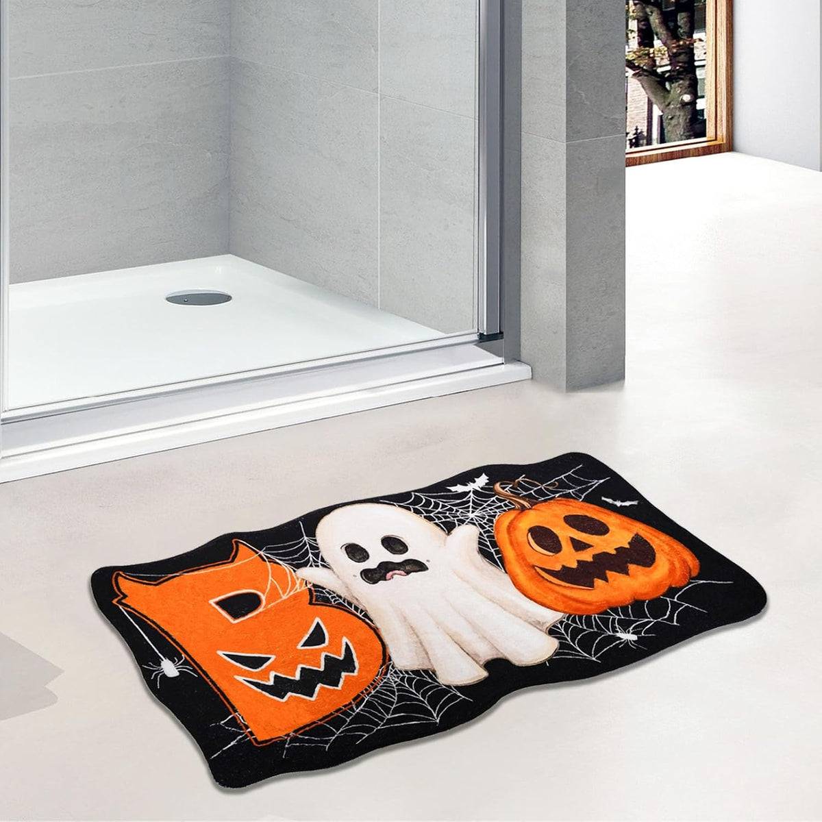 Halloween Ghost Bath Mat - Non-Slip Bathroom Rug for Festive Home Décor
