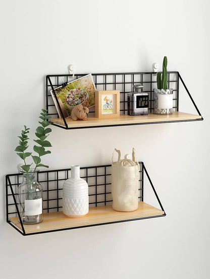 Wall-Mounted Storage Rack for Home Decor - Punch-Free Design