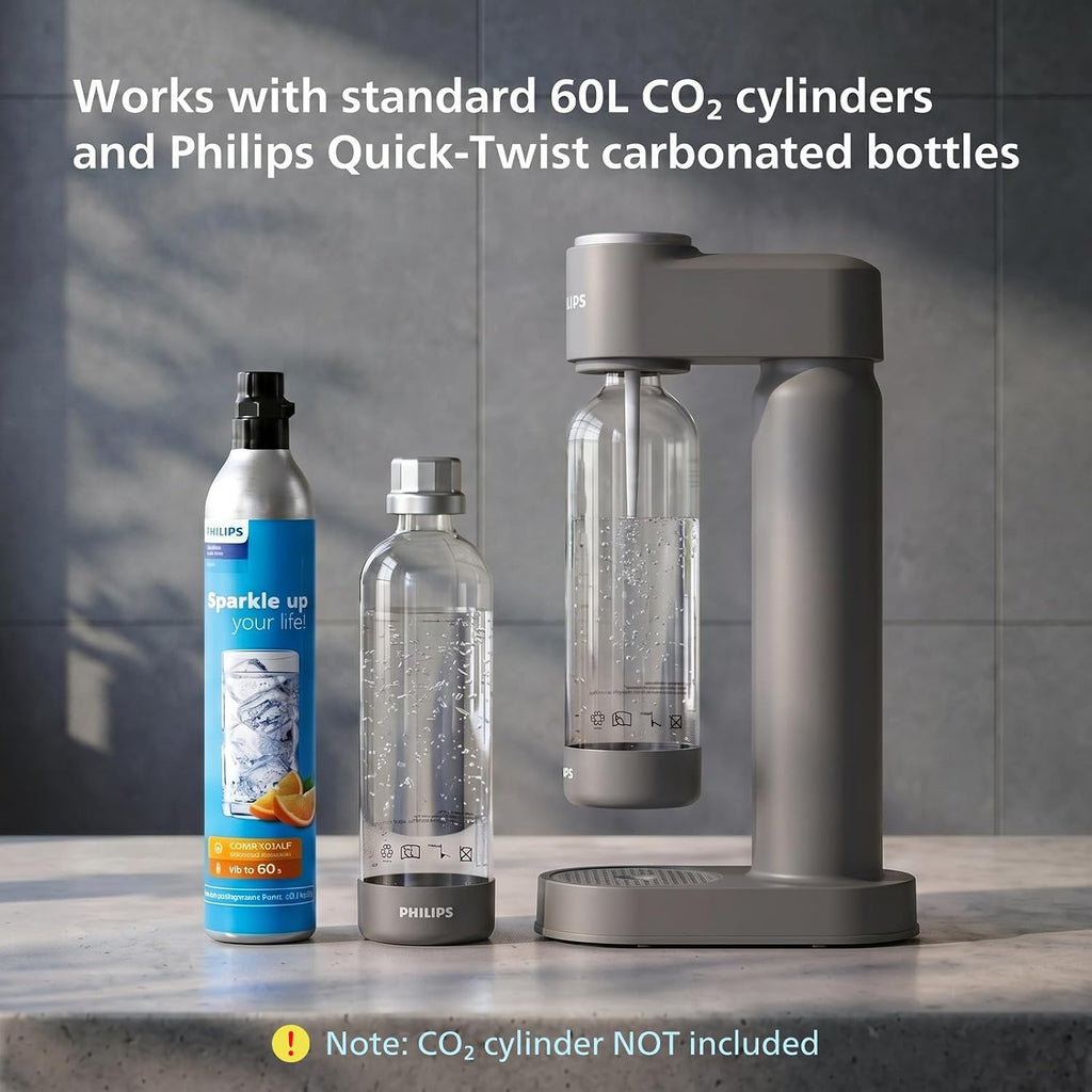 Philips Sparkling Water Maker & Soda Streaming Machine, ADD4901GROQ/37