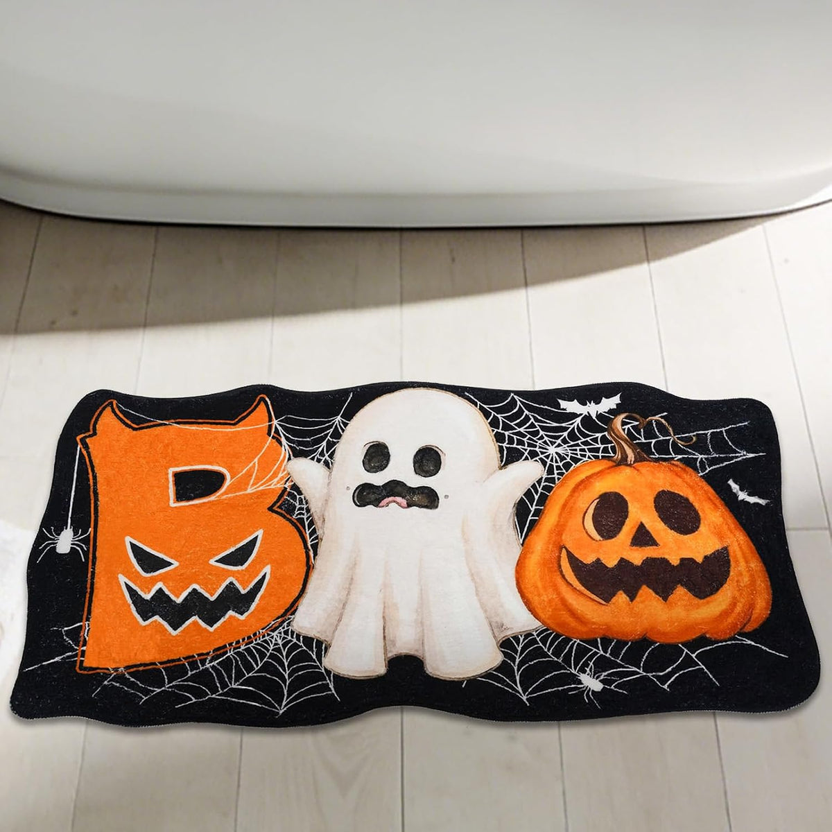 Halloween Ghost Bath Mat - Non-Slip Bathroom Rug for Festive Home Décor