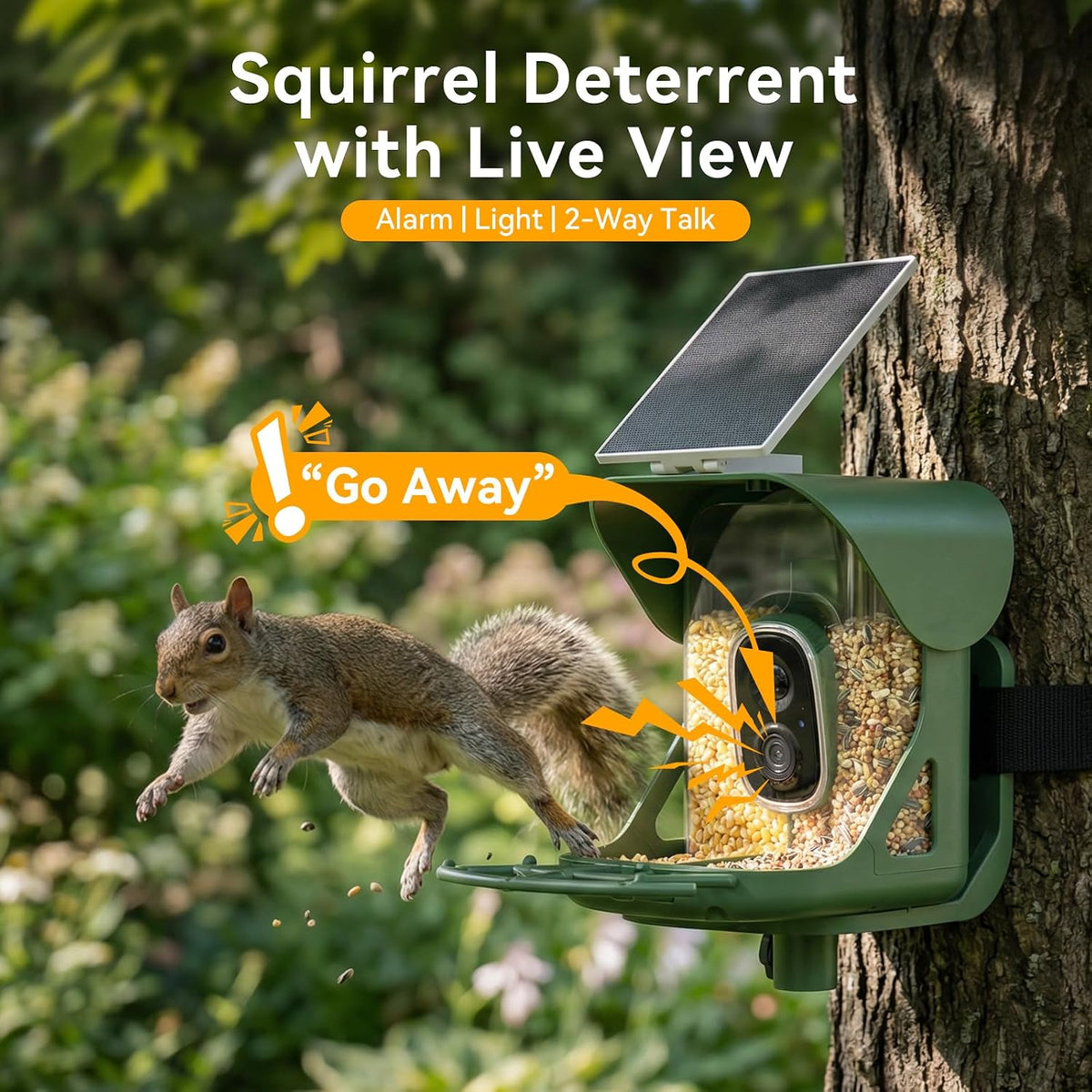 Smart Bird Feeder with Camera, 3MP UHD Bird Feeder Camera