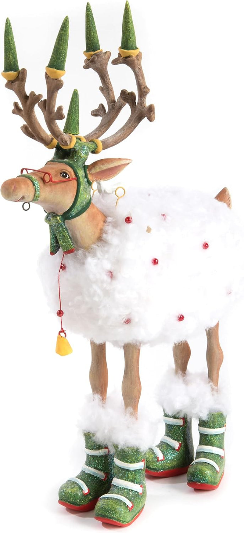 MACKENZIE-CHILDS Patience Brewster Dash Away Blitzen Reindeer Figurine for Christmas Home Decor