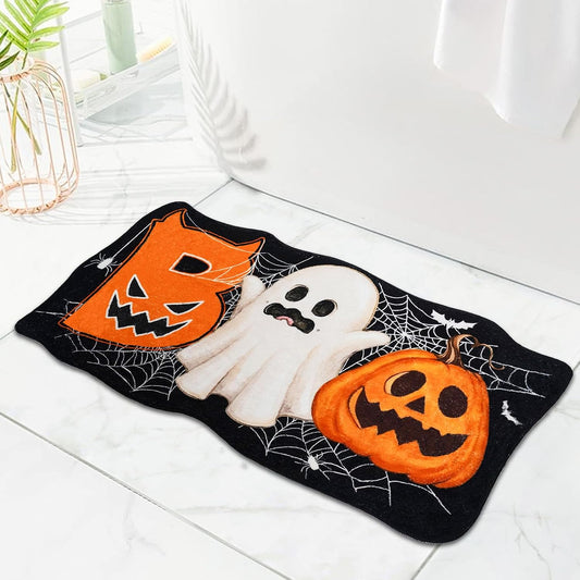 Halloween Ghost Bath Mat - Non-Slip Bathroom Rug for Festive Home Décor