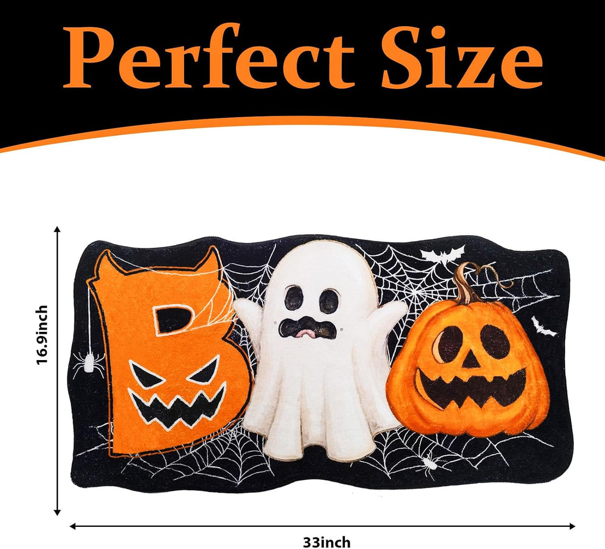 Halloween Ghost Bath Mat - Non-Slip Bathroom Rug for Festive Home Décor