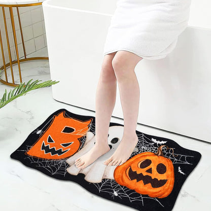 Halloween Ghost Bath Mat - Non-Slip Bathroom Rug for Festive Home Décor