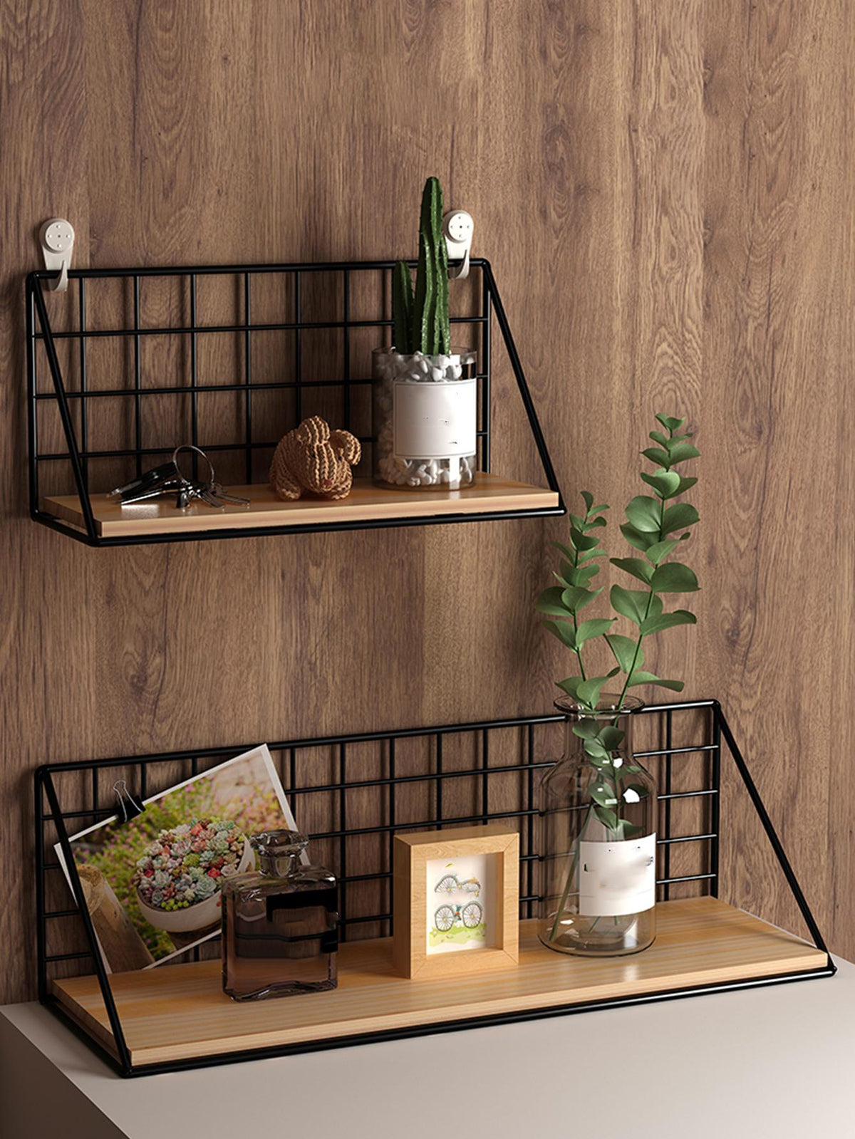 Wall-Mounted Storage Rack for Home Decor - Punch-Free Design